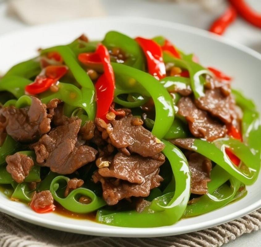 普通青椒炒牛肉的做法窍门_青椒炒牛肉家常做法-第3张图片-后鲨美食