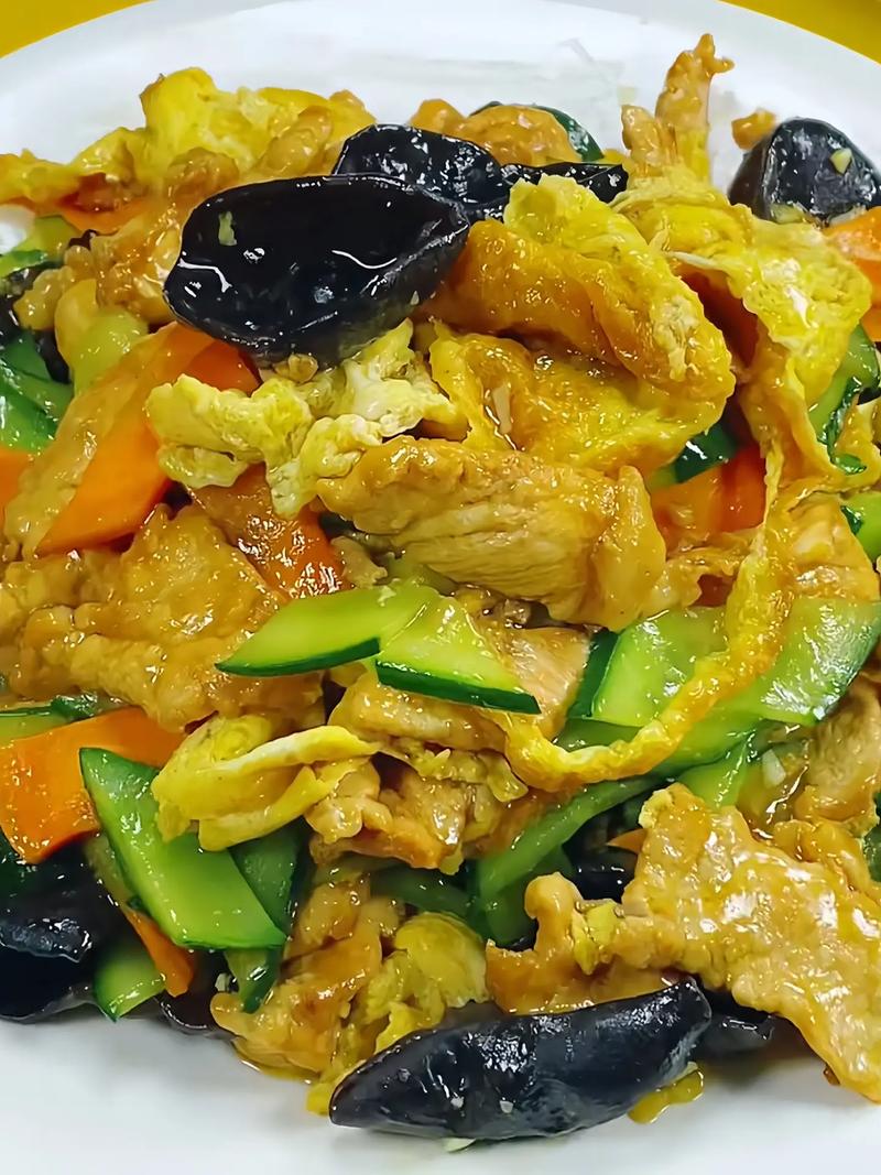  炒菜木须肉片做法视频，饭店炒木须肉做法的步骤