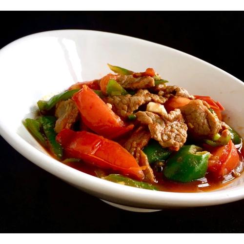  西红柿青椒炒牛肉做法，西红柿青椒炒牛肉做法视频-第5张图片-后鲨美食